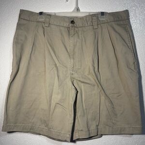 Dockers Men's Ultimate 9.5” Khaki Flat Front Shorts Waist Size 38